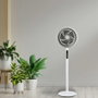 Daewoo DW9007 Ventilador de Pie 80W 25cm 5 Aspas 3 Velocidades con Mando a Distancia